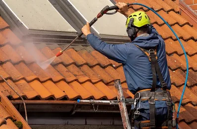 Démoussage et hydrofuge de toiture à Essises